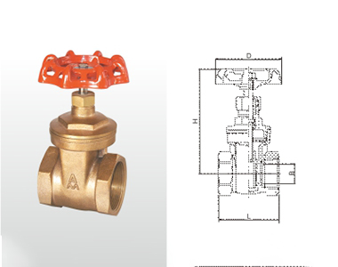 埃美柯青銅閘閥結構圖 埃美柯青銅閘閥結構圖