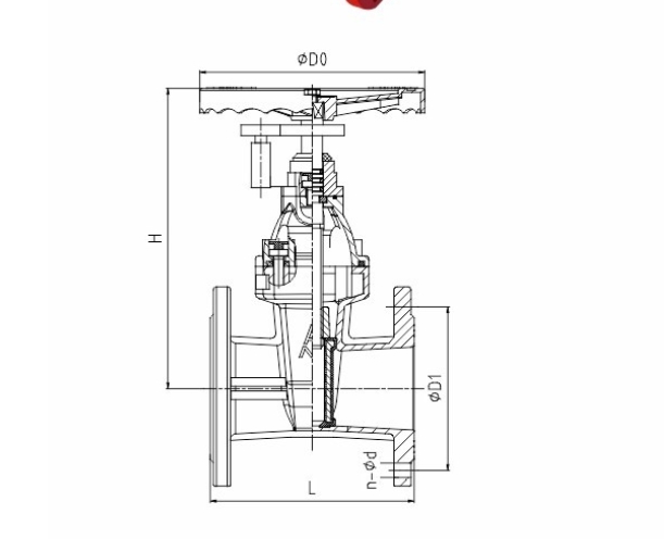 埃美柯信號閘閥9153結構圖